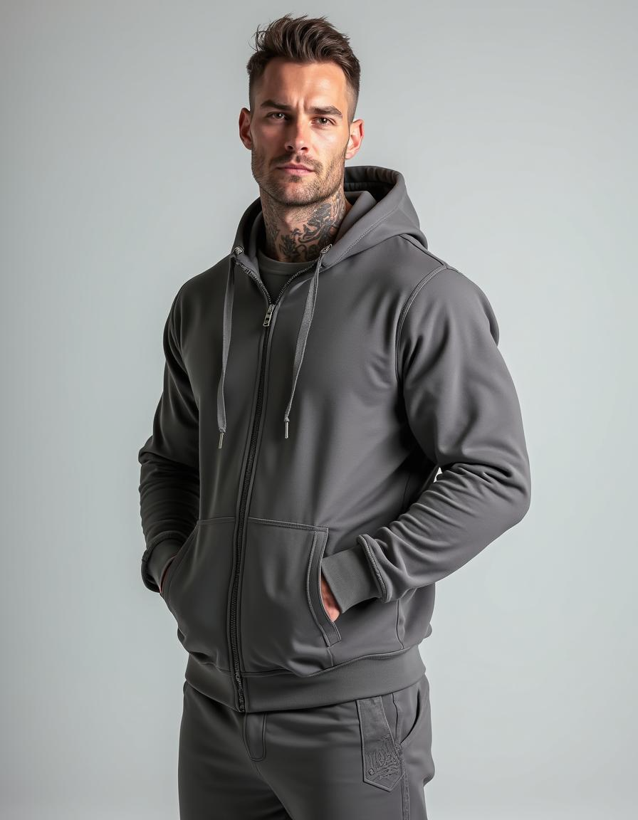 THE ATHLETIC ZIPPER HOODIE